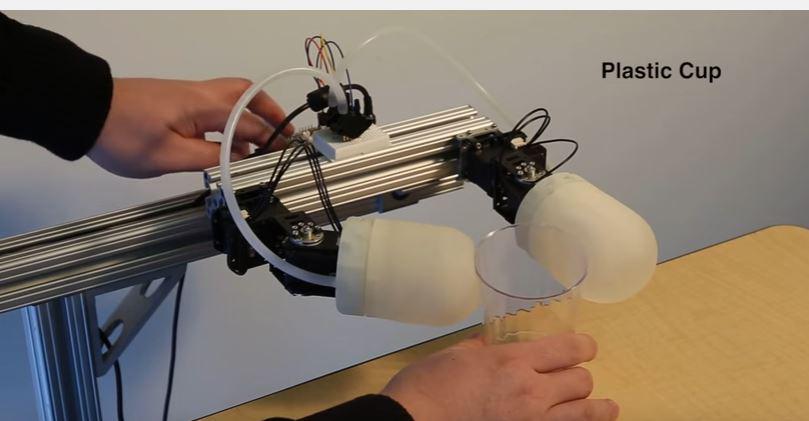  Disney Research Hub engineers test out robot hands which could be added to the 'huggable' robot