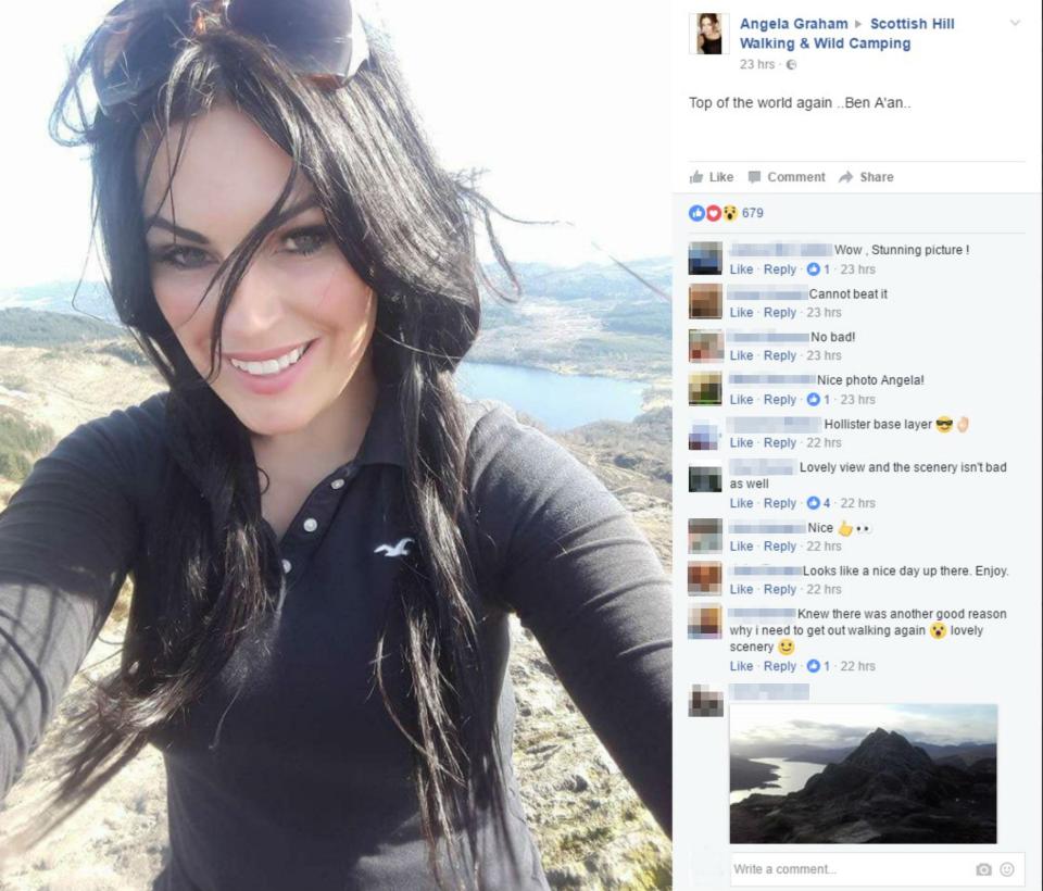  Angela Graham was hounded with dozens of comments on Facebook