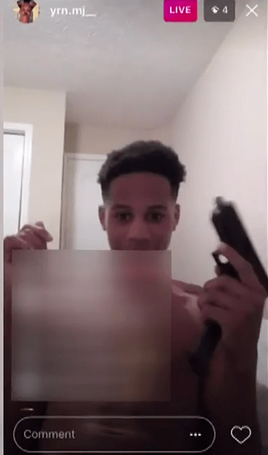  Malachi Hemphill accidentally shot himself dead as he played with a gun on an Instagram Live broadcast