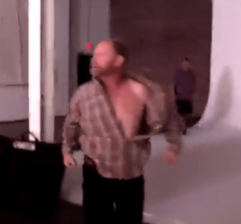  Mike evens rips open his shirt in a moment of pure Hulk-inspired rage as his daughter Lauryn "Pumpkin" Shannon is dragged away yelling: "That's why you're a f*****g piece of sh*t father."