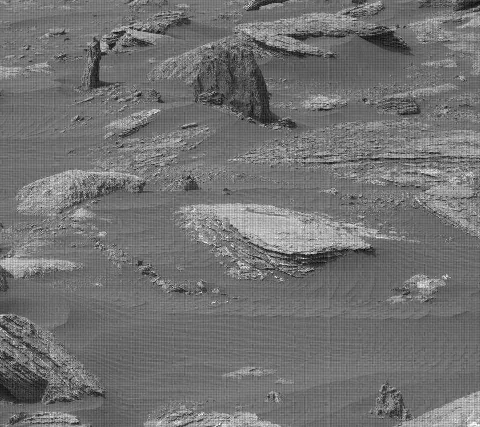  The bizarre 'stump' was spotted in photos taken by Nasa's Curiosity Rover