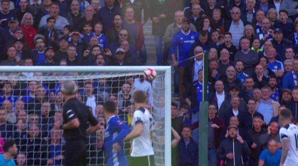  The ball couldn't have been better placed in the top corner corned as it came off the underside of the bar, with Hugo Lloris powerless to prevent the goal