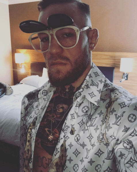  Conor McGregor showed off his sunglasses on Instagram