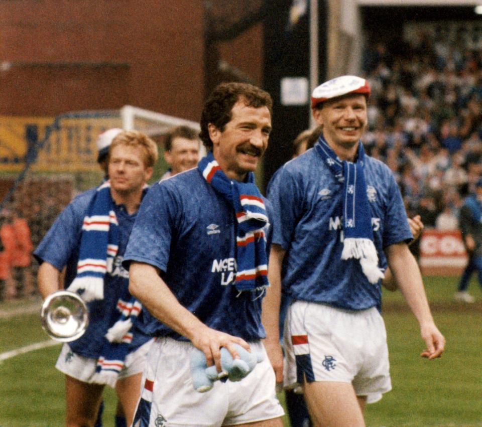  Greame Souness helped break Celtic dominance by winning three of Rangers nine titles in a row in the late Eighties