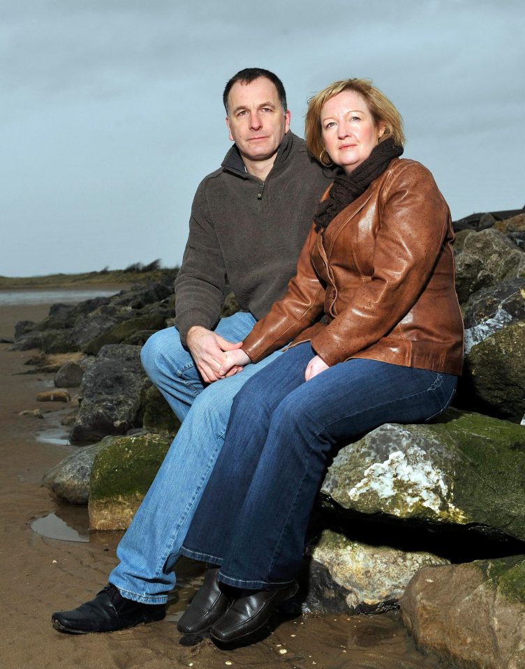  The boy's bereaved parents, Steve and Melanie Jones