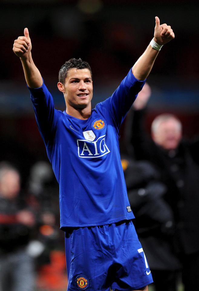 Cristiano Ronaldo went on to score 16 European goals at Manchester United