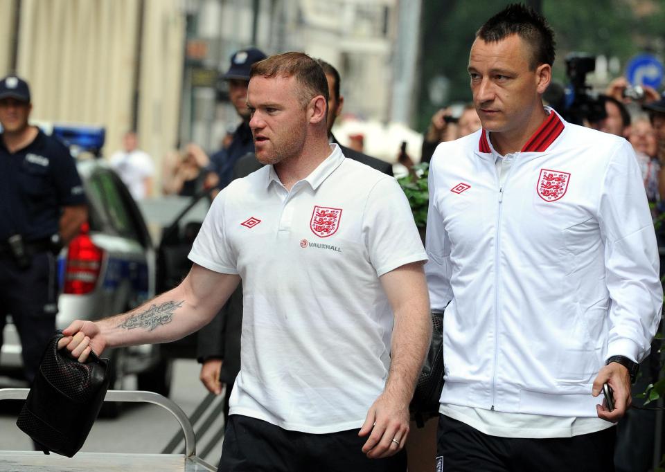  Wayne Rooney stepped in to lead his country after learning the trade from Terry