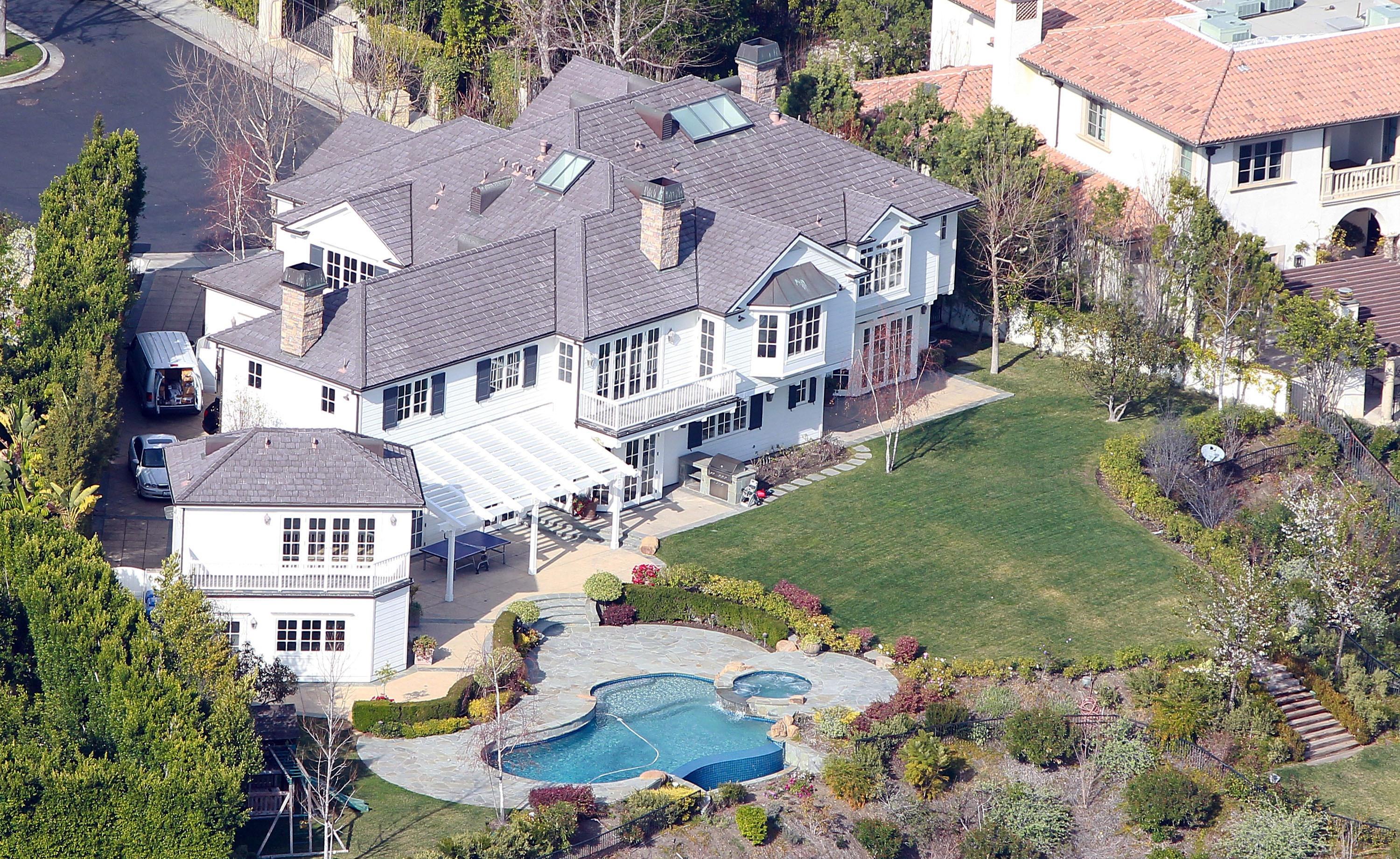 Ramsay's plush home in Los Angeles, California, worth about £4.3million