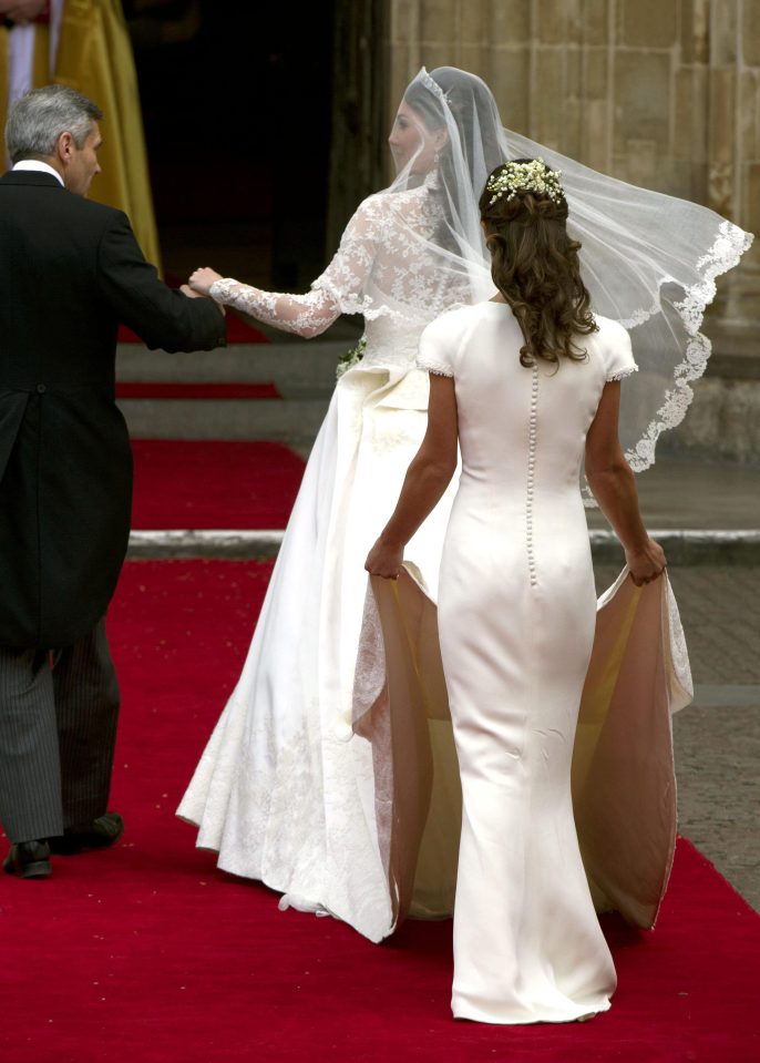  Pippa famously outshone her sister Kate at her wedding to Prince William by showing off her bum