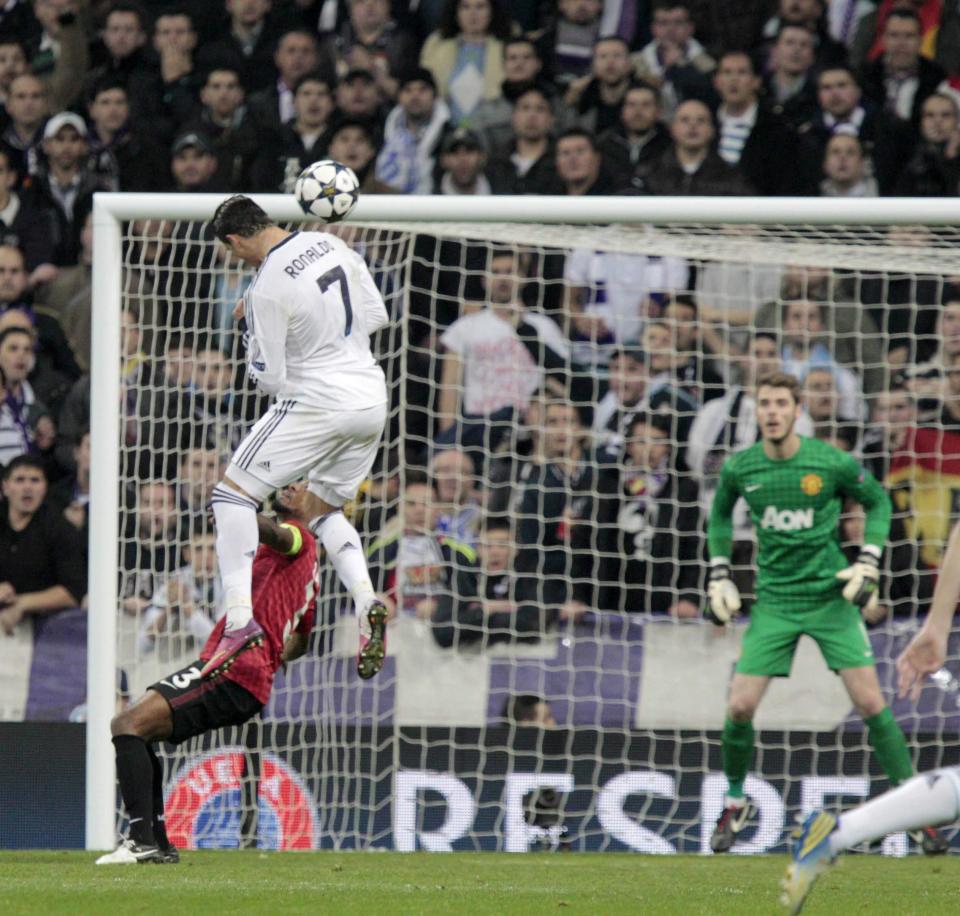 Cristiano Ronaldo can leap higher than the average NBA player to win header