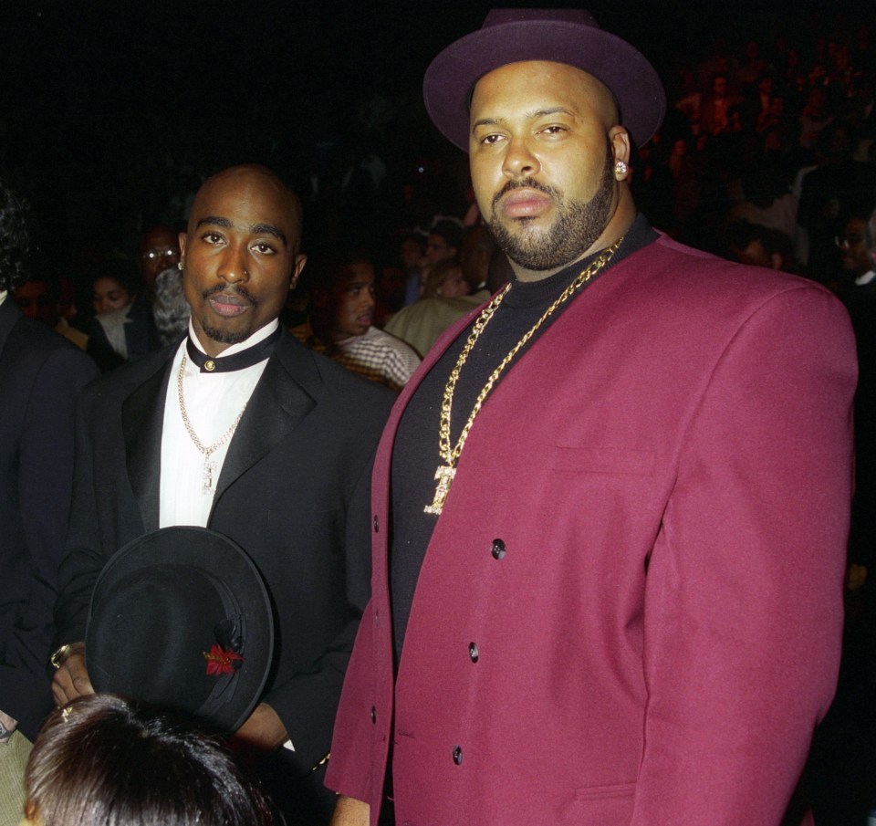 Suge with Tupac shortly before he was killed