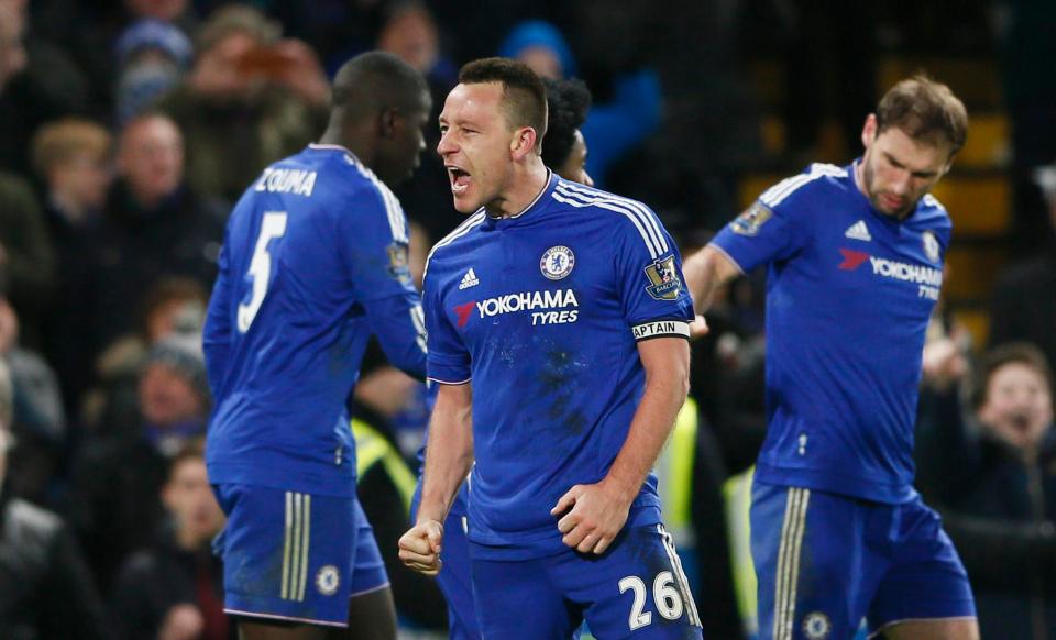  Terry's goal against Everton last season was his 40th in the Premier League - the most by a defender