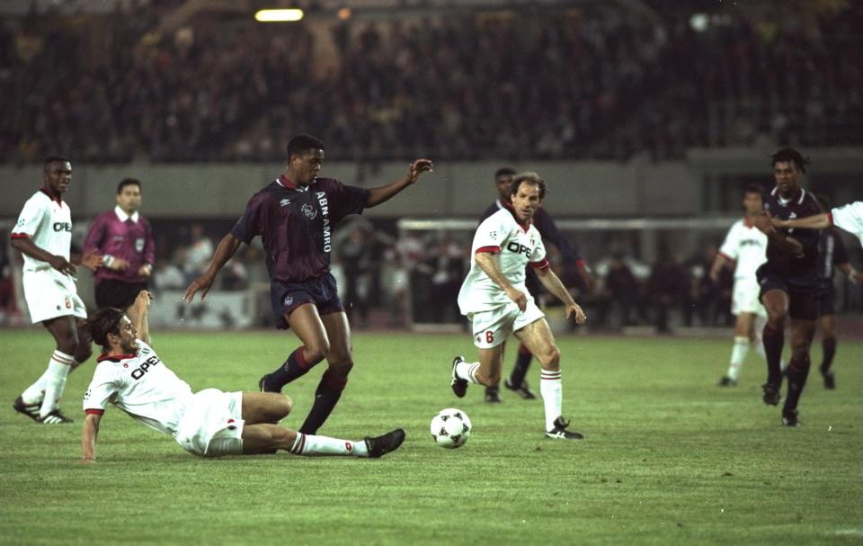  Patrick Kluivert scores the winner in the 1995 Champions League final aged 19