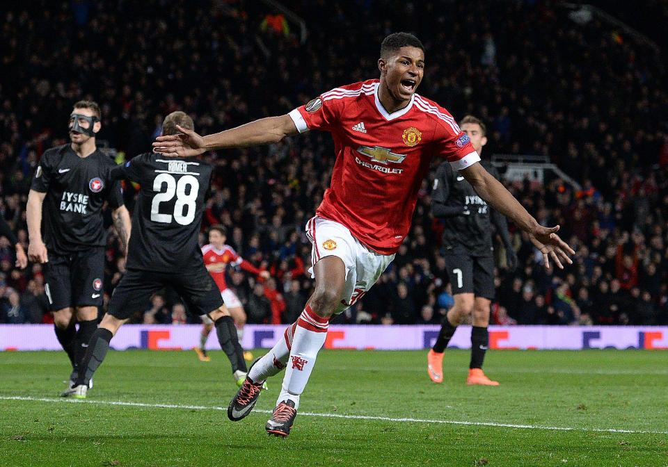  Marcus Rashford burst onto the scene in February 2016 in the Europa League