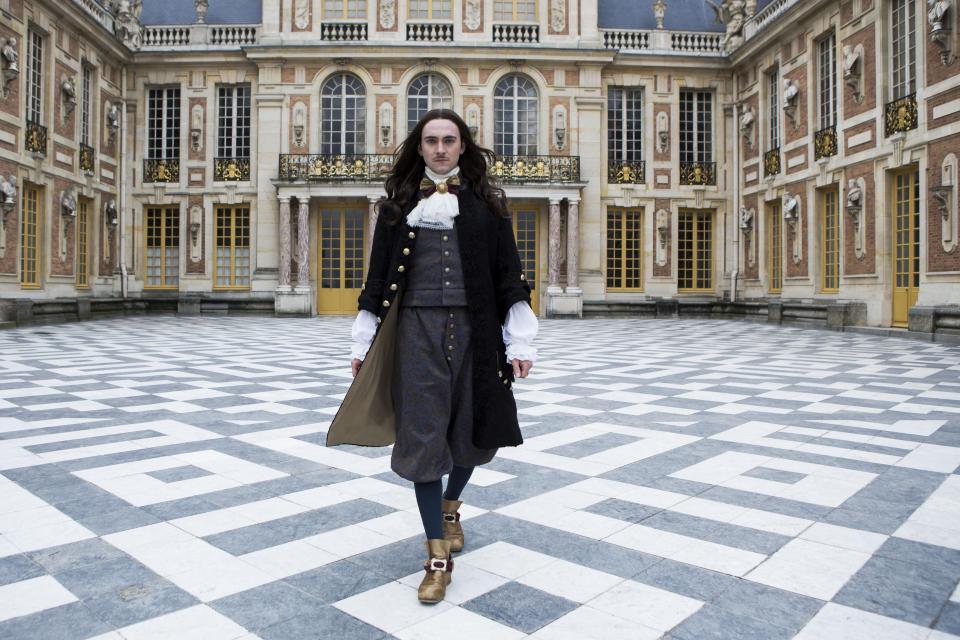  Actor George Blagden is currently starring as Louis XIV in the raunchy BBC drama Versailles