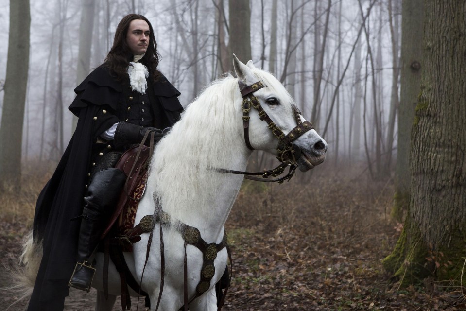 George Blagden plays the debauched king in the popular BBC Two drama