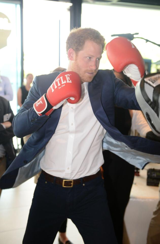  The royal said he took up boxing to combat his pain and frustration