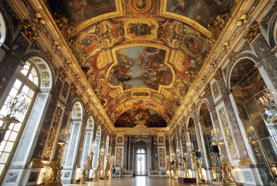 The Sun King constructed the jaw-dropping Hall of Mirrors room in the central gallery of Versailles