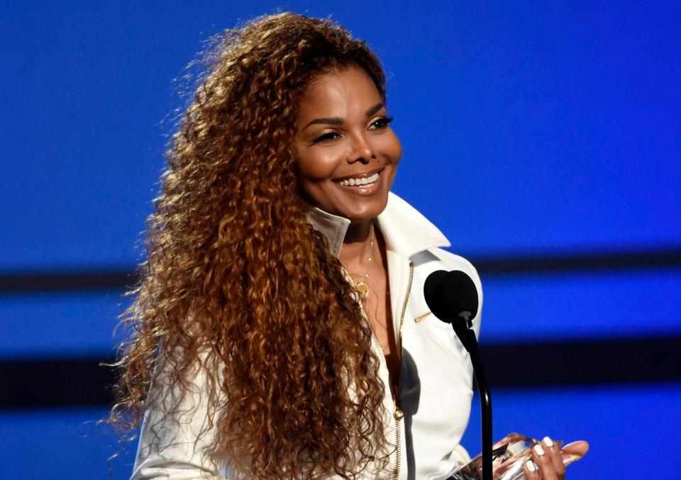  Janet only gave birth to her first child, son Eissa, in January