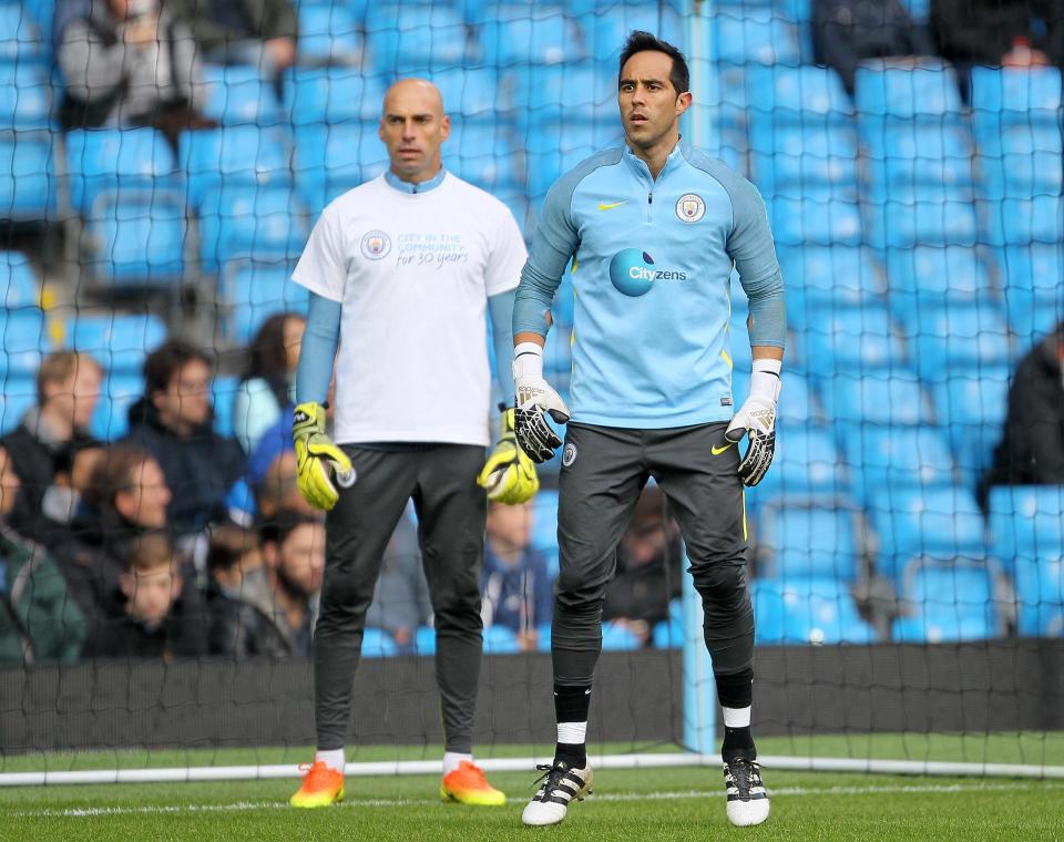  Willy Caballero and Claudio Bravo have both flattered to deceive this season at City