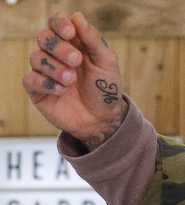  Pete had an M tattooed on his hand last year as he tried to win Megan back