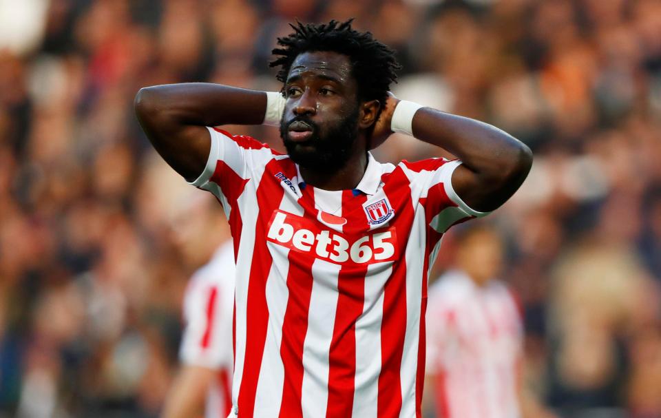  Wilfried Bony has only netted three times for Stoke this term