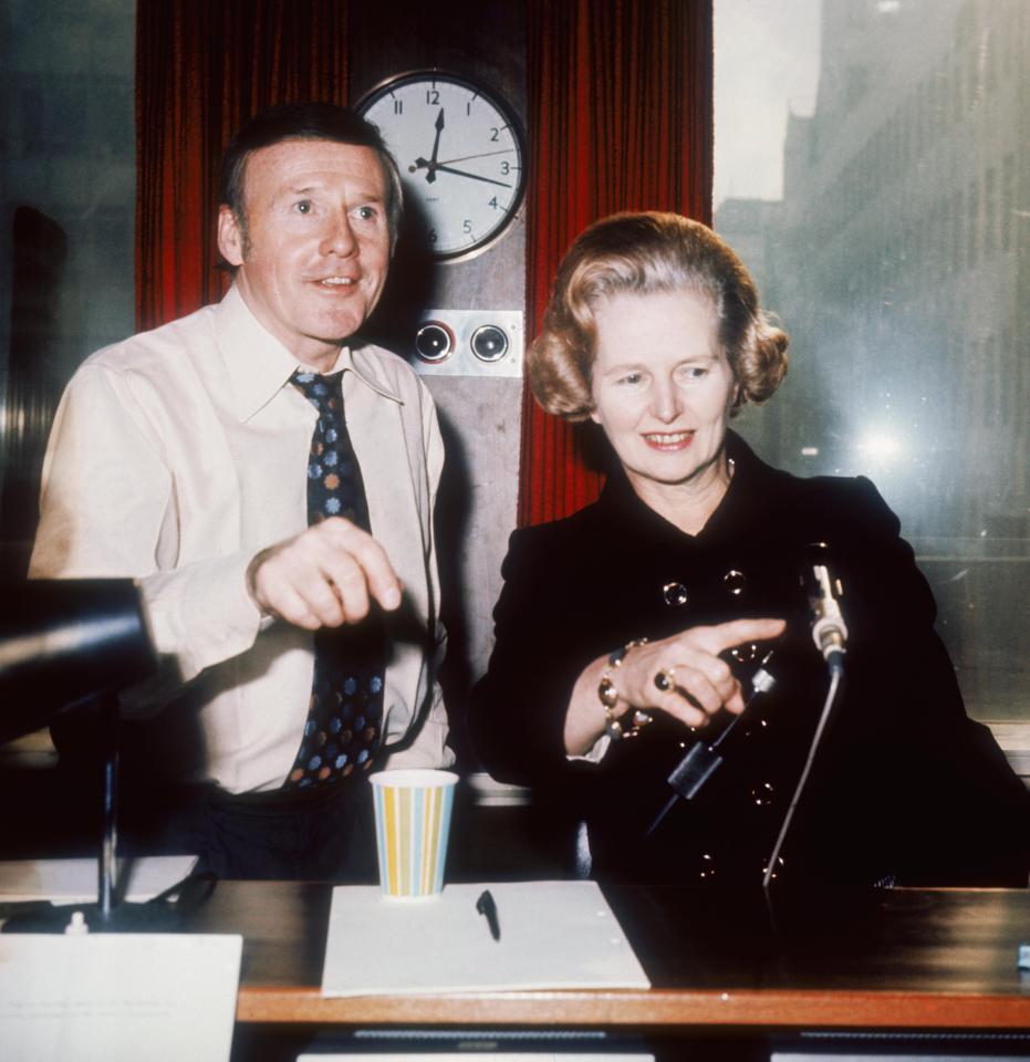  The broadcaster was known as Baroness Thatcher’s favourite DJ and interviewed the then prime minister 14 times on his show