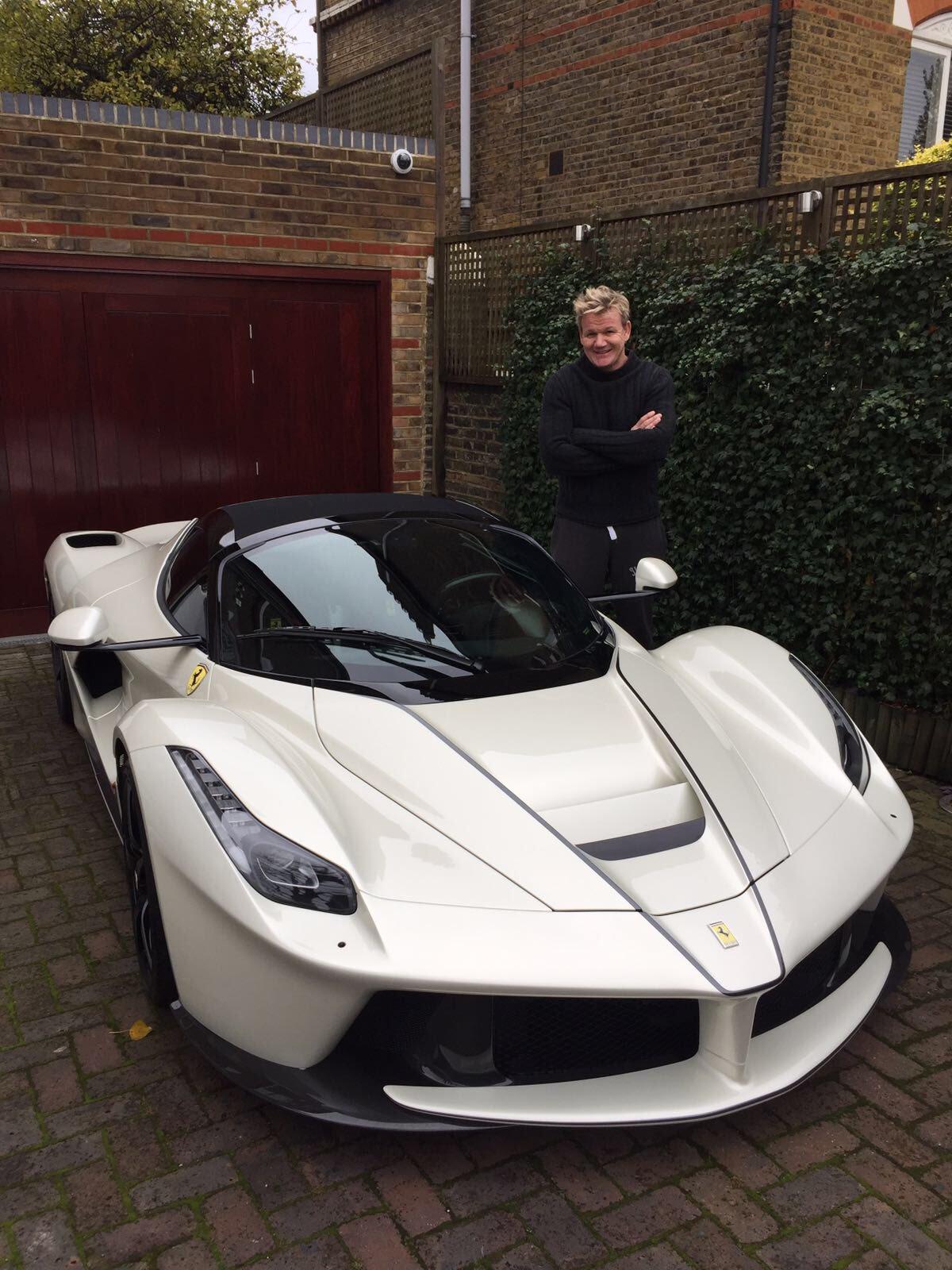 The jammy chef even owns a limited edition £1million Ferrari