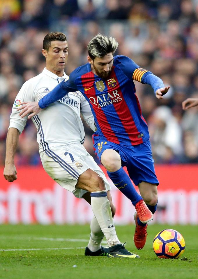 Cristiano Ronaldo and Lionel Messi face off in season's earlier derby