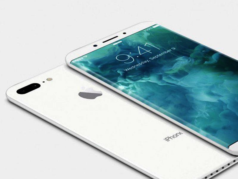  An artist's impression of the iPhone 8, which is rumoured to have an infinity screen like the Samsung S8