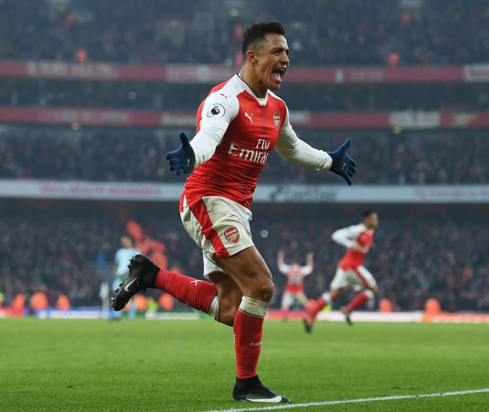  Arsenal star Alexis Sanchez has been the standout player for the Gunners this year