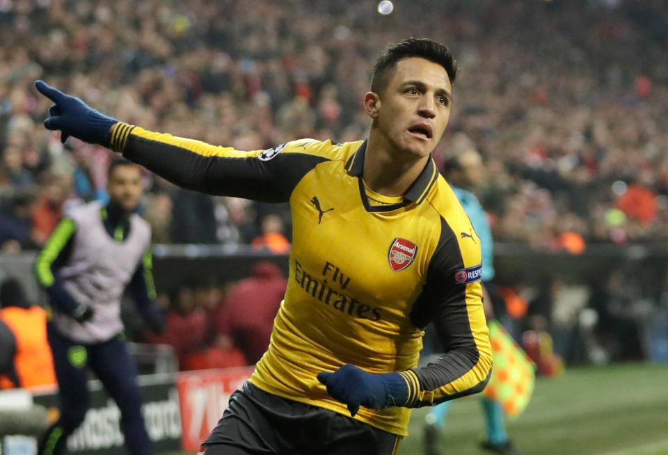  Alexis Sanchez has scored 22 goals in all competitions for Arsenal this season