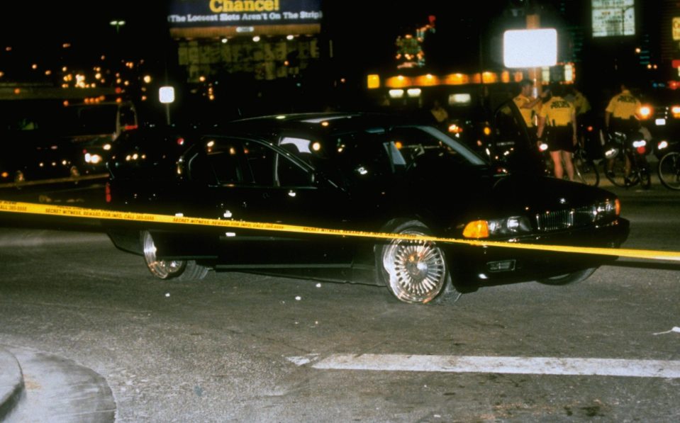  Tupac's car was left riddled with bullets following the hit