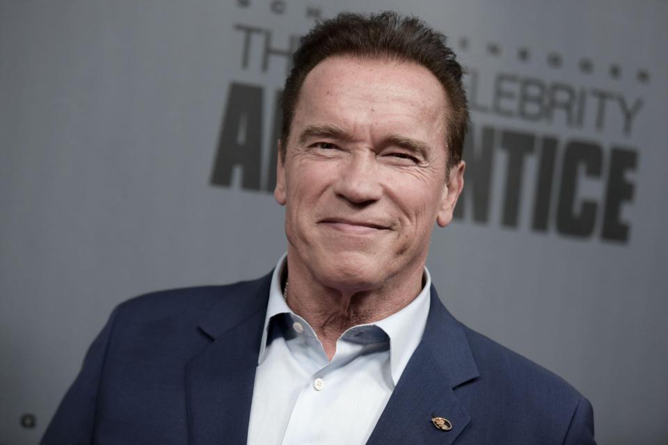  Back in British style ... Arnie has bought a London black cab and arranged for it to be shipped to his Cali home