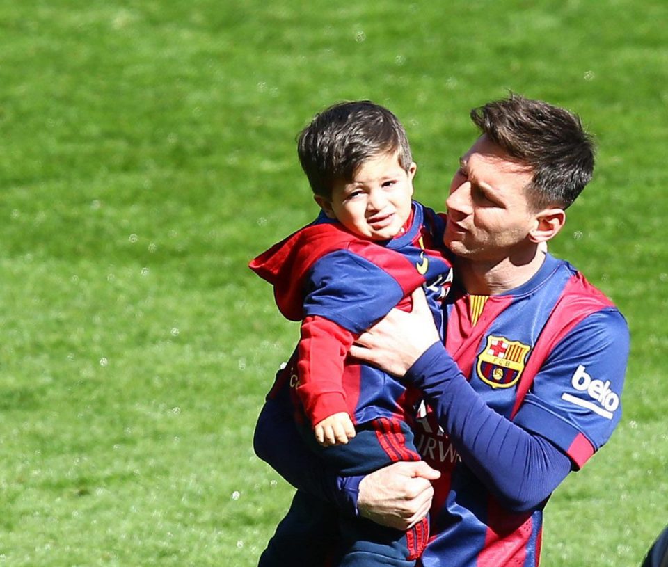 Lionel Messi's son Thiago was signed up by Newell's Old Boys at 72 hours old