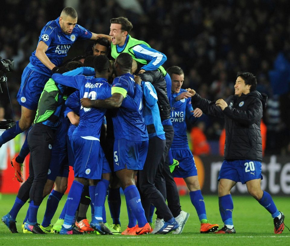  Foxes hope to repeat these scenes against Sevilla by completing a Spanish double