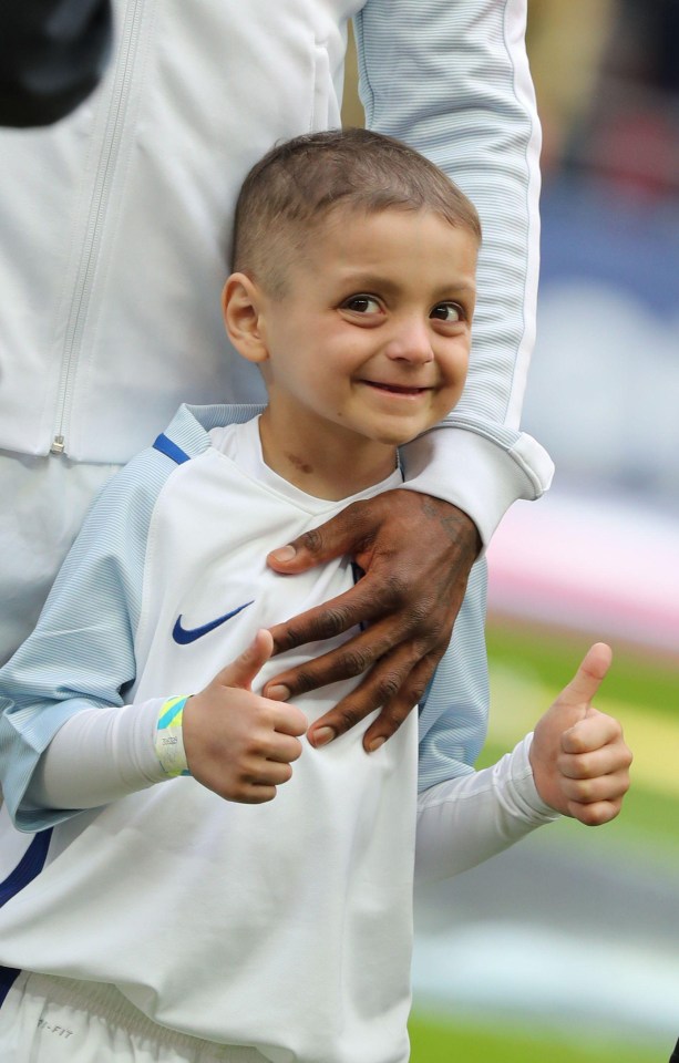 Bradley led England out at Wembley last month for the World Cup qualifying game against Lithuania