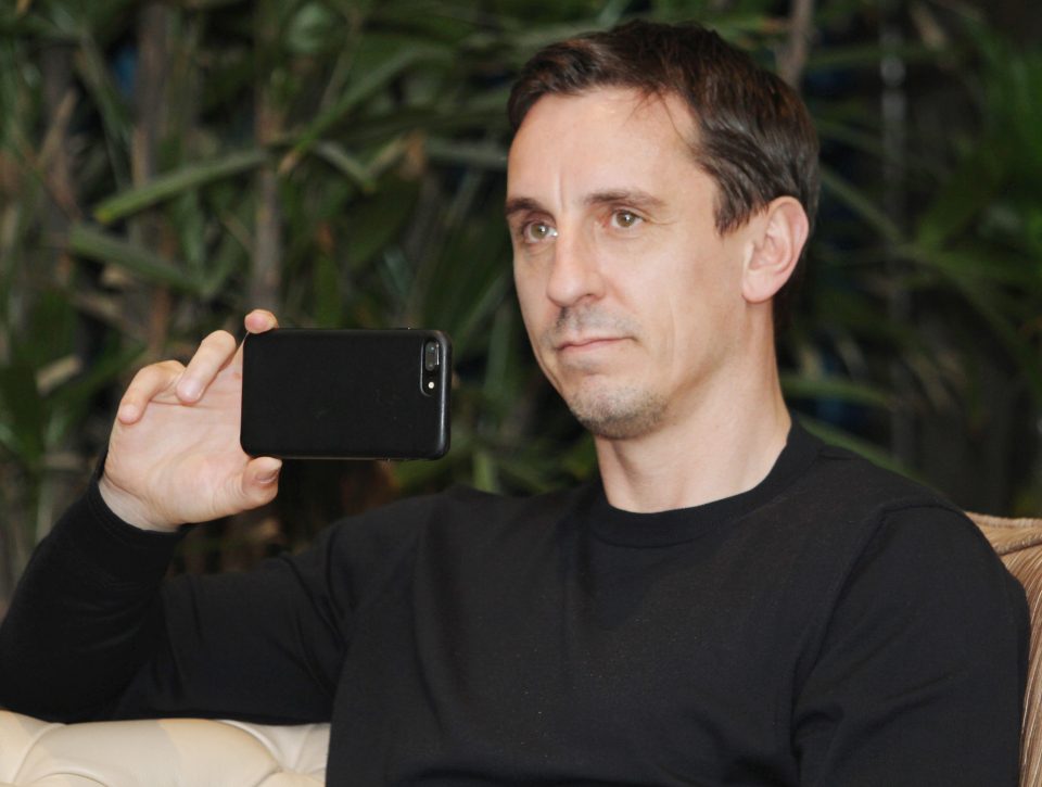  Gary Neville must have known the results of the snap of him with Shrek