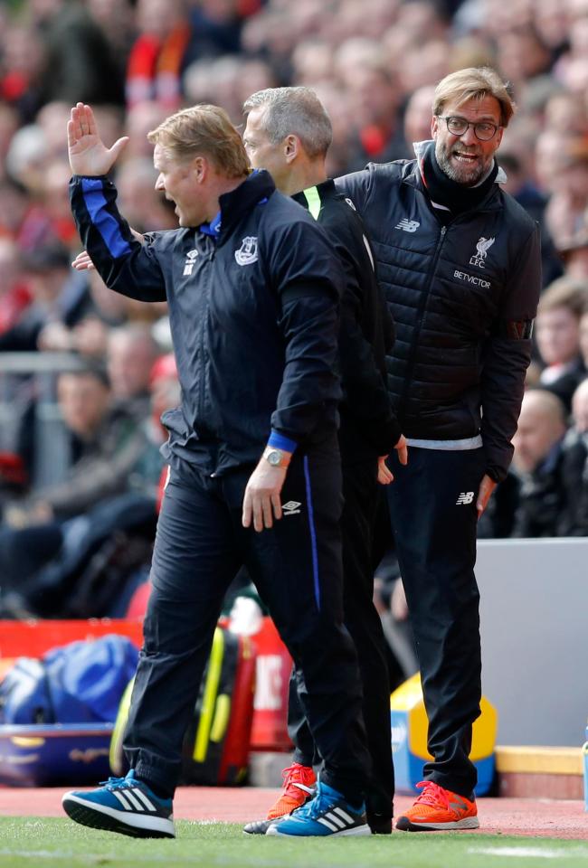  Ronald Koeman thought Jurgen Klopp was too expressive during the game