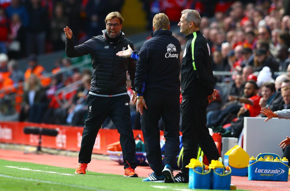  Ronald Koeman was left upset by Jurgen Klopp's touchline antics