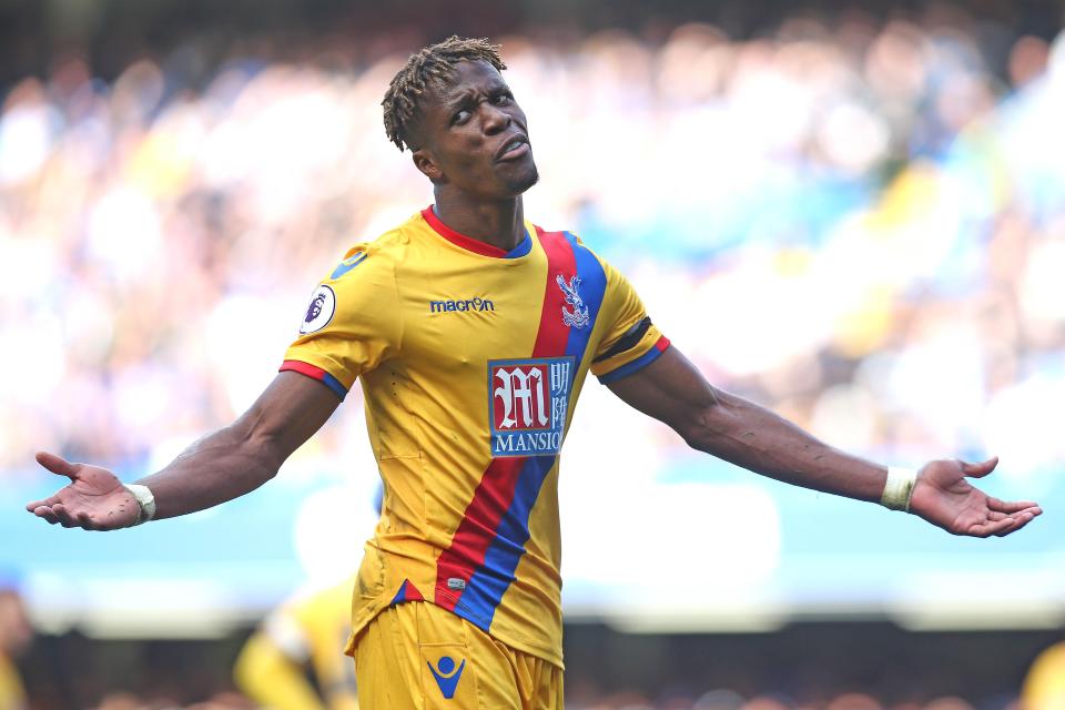  Wilfried Zaha scored a stunner to down Chelsea on Saturday