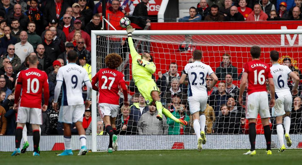  Ben Foster made a stunning save last on from Marcus Rashford