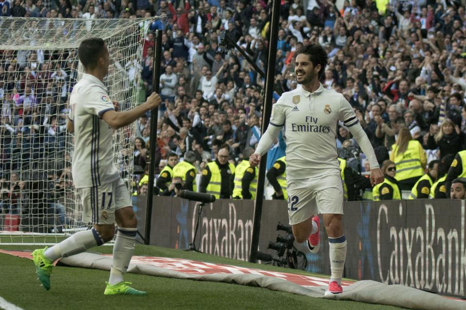 Isco has featured regularly under Zinedine Zidane this season