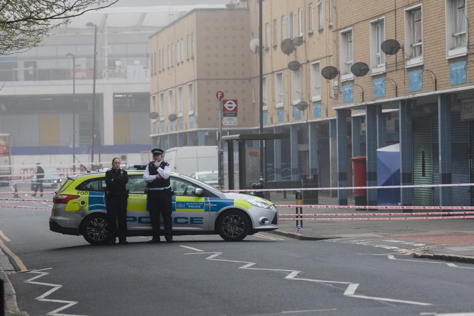  Officers have cordoned off Freemasons Road, Canning Town this morning