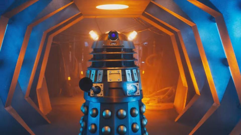  Sitting down for a talk about her sex life, the broadcaster, 51, reveals her first orgasm as a woman came as a Dalek appeared on-screen in the Doctor Who Christmas special