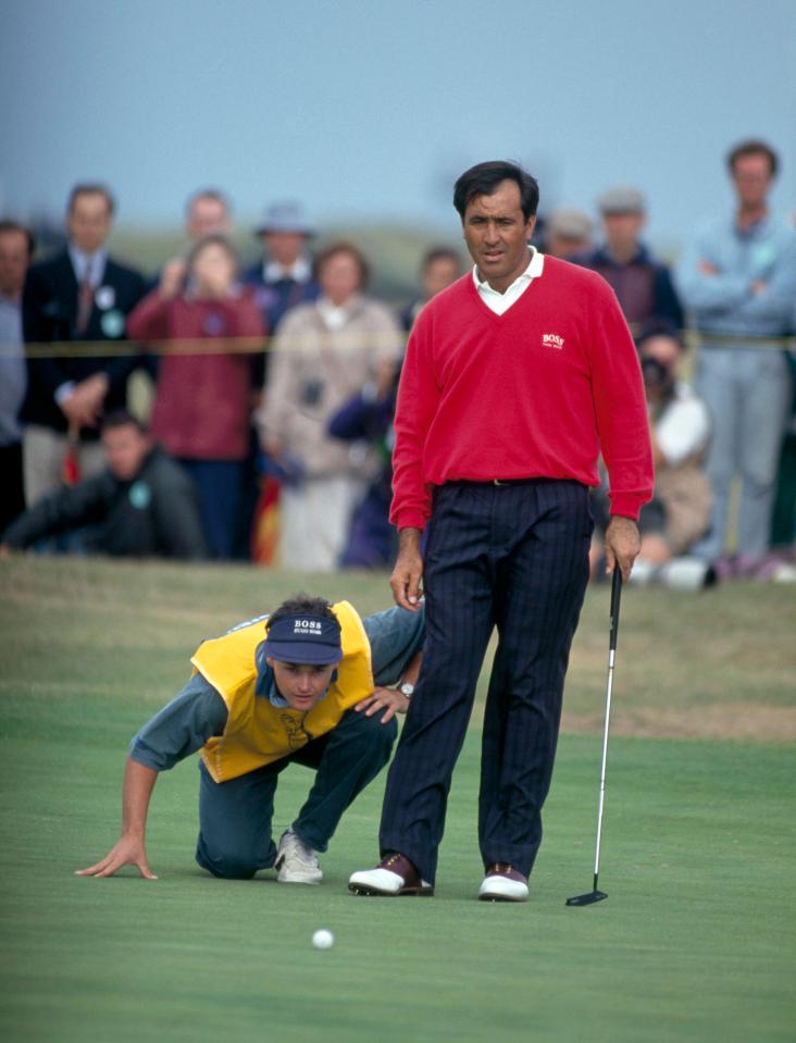  The two clashed after Seve Ballesteros' putter had broke