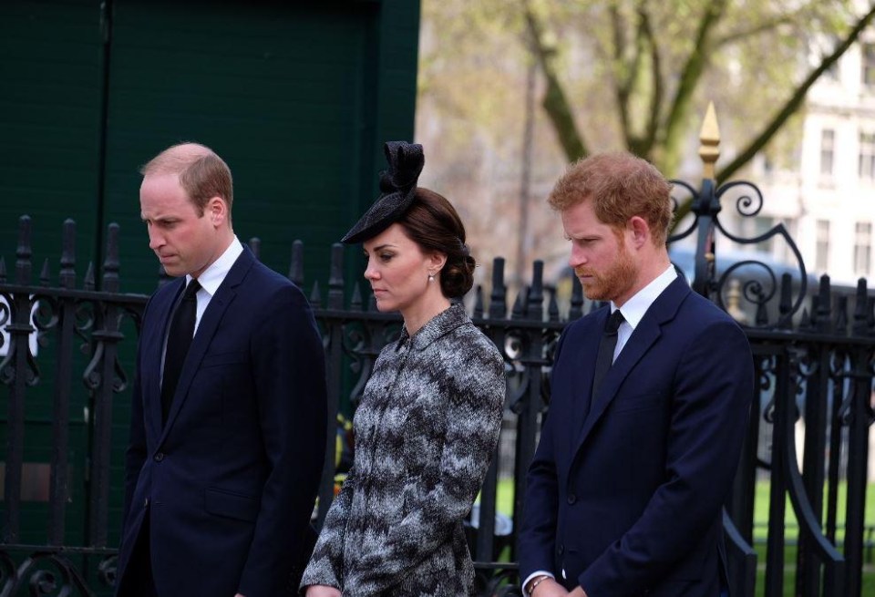 The Duke and Duchess of Cambridge and Prince Harry