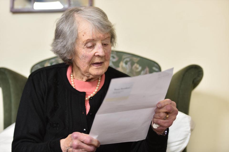  Dorothy Edwards was left stunned after she received a letter from British Gas which was riddled with over 30 mistakes