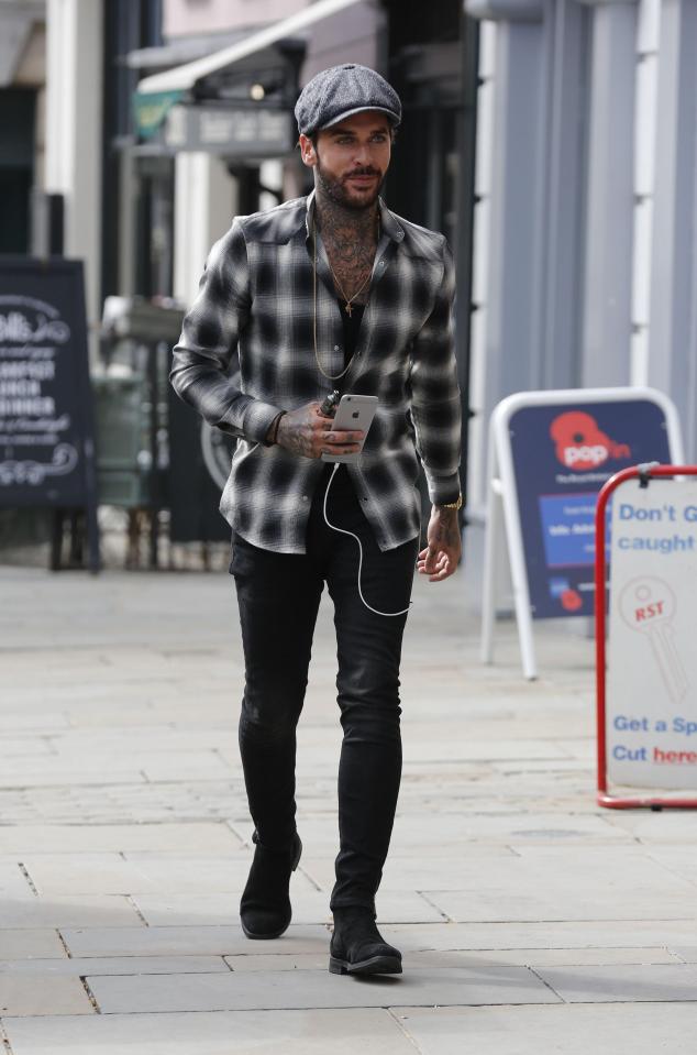  Pete was seen out in Essex today filming new Towie scenes