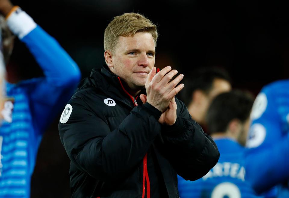  Eddie Howe will be hoping for an upset after drawing with Liverpool